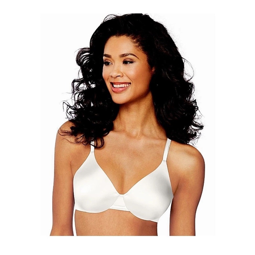 Bra‎ Bali 1-Smooth-U Smoothing Concealing Underwire White DF3W11 MSRP-$44 40C